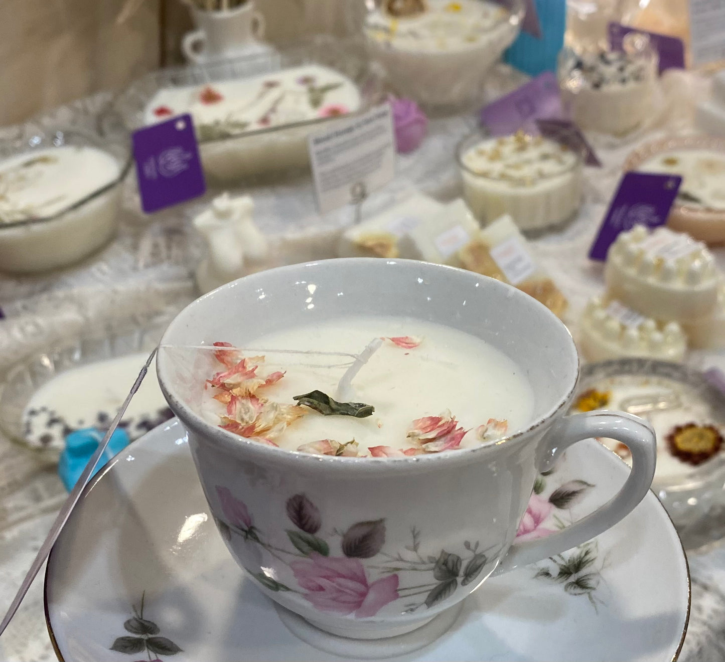 Vintage Tea Cup Candle