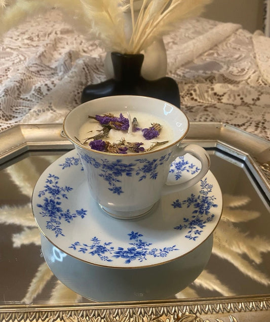 Vintage Tea Cup Candle